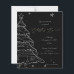 Modern svart kalkpboard-julmiddag Inbjudan<br><div class="desc">Modern Julfest Inbjudan - Svart-kallelse till Julgran. Inbjudan dina gäster i stil med den här eleganten svart och julmiddagen i guld med en handdragen krita-stil Julgran med prydnadsföremål och stjärnor. Perfekt för helgdag, familjemiddagar eller party. Fullständigt anpassade med din händelseinformation. Om du vill ha fler anpassningar kan du kontakta mig...</div>