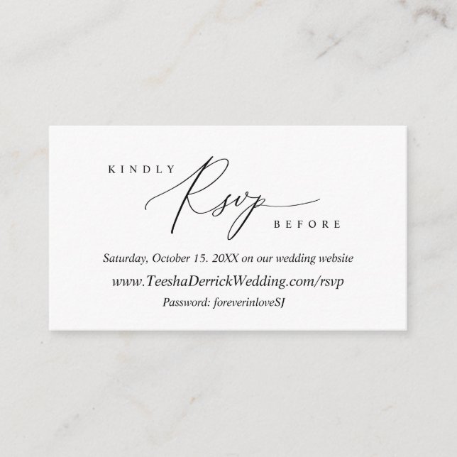 Modern svart kalligrafi, Onlinens OSA Tilläggskort (Framsida)