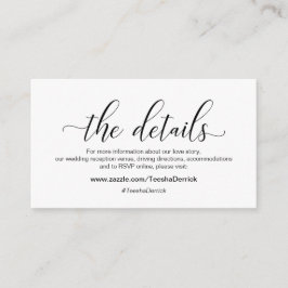 Modern svart kalligrafi, Vår information, webbplat Tilläggskort