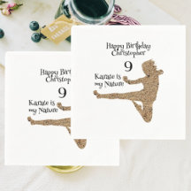 Modern svart martialkonst Karate Barns födelsedag