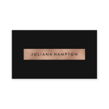 Modern svart metallfolie Luxe ro guld