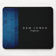 Modern svart N Blue Pixel