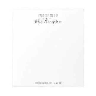 Modern svart Namn-skript från Anteckningsblockets  Anteckningsblock