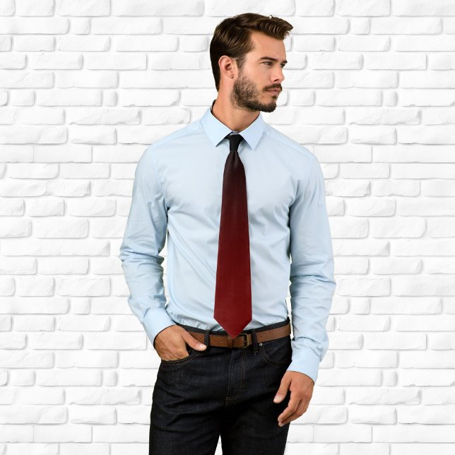 Modern svart och burgunderfärgad gradient slips (Modern Black and Burgundy Gradient Neck Tie)