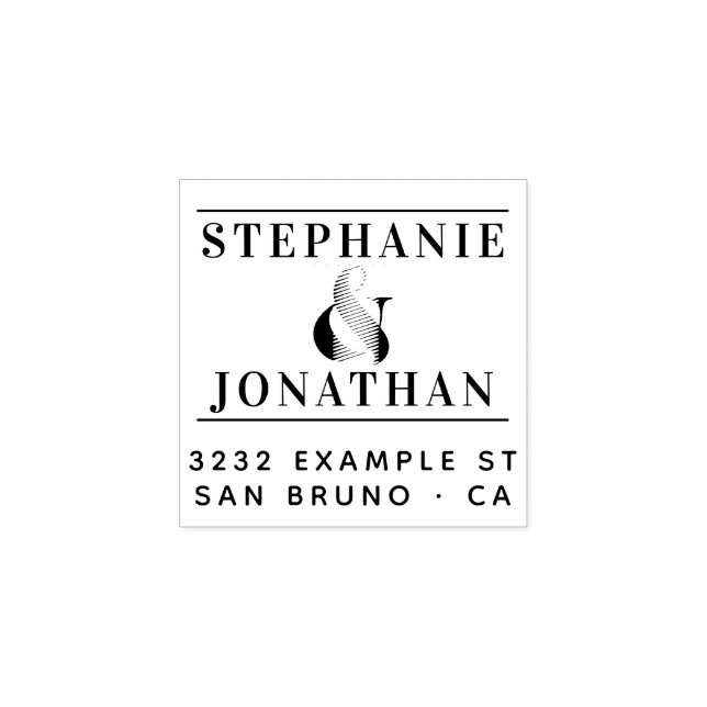 Modern svart och Guld Elegant Typography-Förlovnin Stämpel (Tryck)