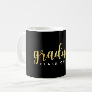 Modern svart och Guld-klass Kaffemugg