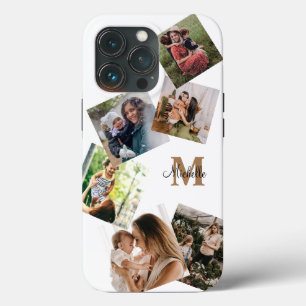 Modern svart och Guld monogram multifoto
