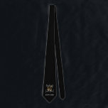 Modern svart- och guld-typografi 40-årsdag slips<br><div class="desc">Modern svart- och guld-typografi 40-årsdag. En del av en elegant snyggt-samling.</div>