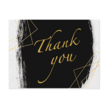 Modern svart och Guld vattenfärg GeometricTack