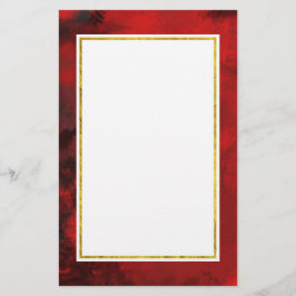 Modern svart och röd Abstrakt - Mörk Mysterisk Brevpapper