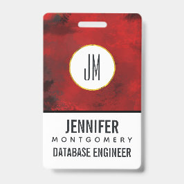 Modern svart och röd abstrakt - Mörk mystisk