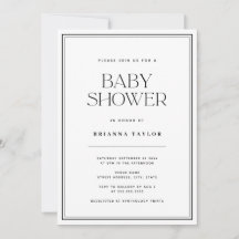Modern svart och vit babystövel