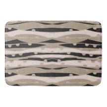 Modern svart och vit bastrummet Matta