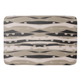 Modern svart och vit bastrummet Matta