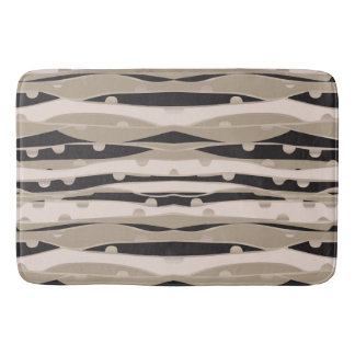 Modern svart och vit bastrummet Matta