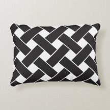 Modern svart och vit geometrisk Weave Mönster