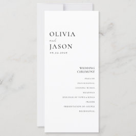 Modern svart och vit minimal Bröllop