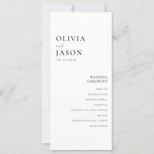 Modern svart och vit minimal Bröllop