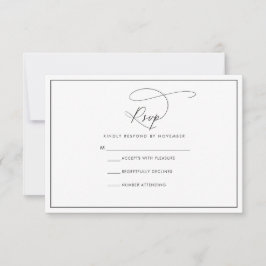 Modern svart och vit OSA kort