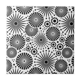 Modern svart och vit panel kakelplatta