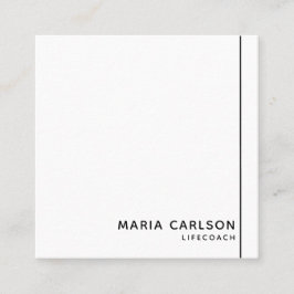 Modern svart och vit Professionell - enkel Fyrkantigt Visitkort