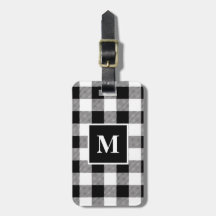 Modern svart och vitt Buffalo Play Monogram