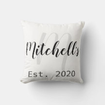 Modern svart och vitt Monogram