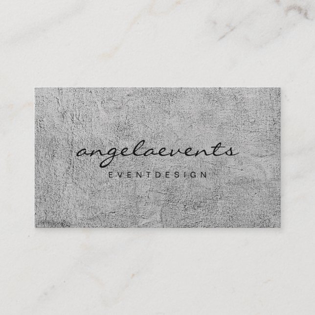 Modern svart och vitt visitkort (Framsida)