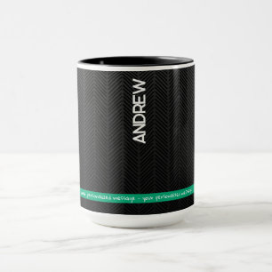 Modern svart Personlig Mugg