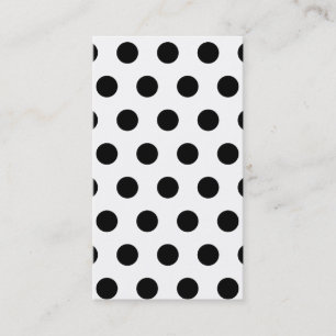Modern svart Polka dots - ursprunglig mall Visitkort