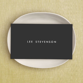 Modern svart Professionell Visitkort