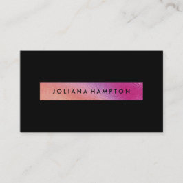 Modern svart röntgenfolografi av luxes regnbåge visitkort