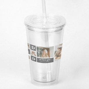Modern svart Samlingsfoto Bästa gåva från Papp Take Away Mugg