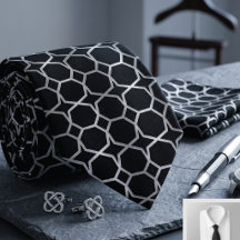 Modern svart silver Marockansk kakel Mönster Herr
