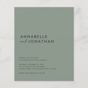 Modern svart skript, minimal contemporary-IV Flygblad