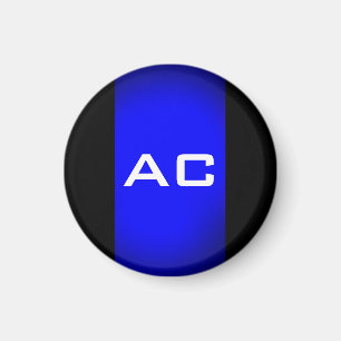 Modern svart svart monogram-slinga magnet