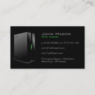 Modern svart teknologi - visitkort