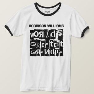 Modern svart text för världsmästaremorfarcoola t shirt