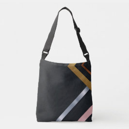 Modern svart tote axelväska