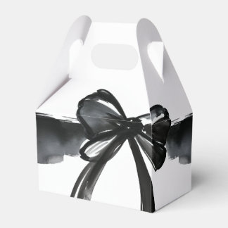 Modern svart vattenfärgsruta Gifter sig Bröllop Presentaskar