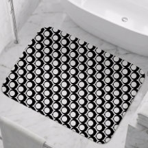 Modern svart vit cirkelgittermönster