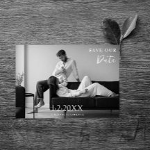 Modern svart-vit fotografering Spara datum Anmälan