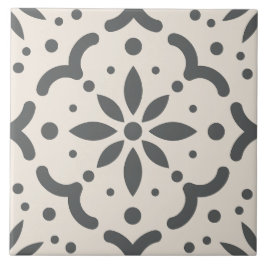Modern svart vit geometrisk DIY Kakelplatta
