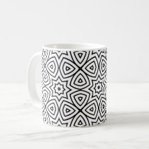Modern svart-vit geometrisk mönster
