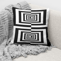 Modern Svart Vit Minimalistisk Geometrisk