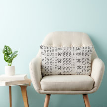 Modern svart vit Mudcloth afrikanskt mönster