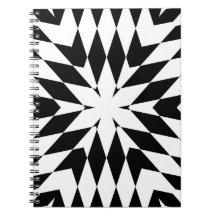 Modern svart-vit optisk illusion geometrisk