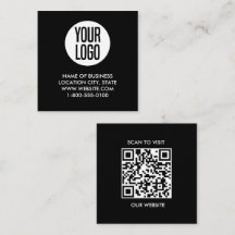 Modern svart-vit QR-kod