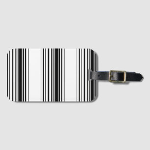 Modern svart vit rand bagagebricka