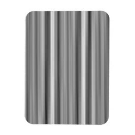 Modern svart-vit randig magnetdekor magnet